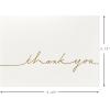 Hallmark Signature Gold Thank You Cards, Gold Script (10 Cards with Envelopes)(Gold Script)