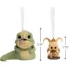 Hallmark Star Wars: Return of The Jedi Jabba The Hutt & Salacious B. Crumb Funko POP! Christmas Ornaments, Set of 2, Pop Culture Gifts