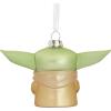 Hallmark Star Wars: The Mandalorian Grogu Holding Cup Christmas Ornament, Blown Glass