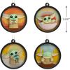 Hallmark Star Wars: The Mandalorian Grogu Scenes Mini Christmas Ornaments, Shatterproof, Set of 4(Grogu)