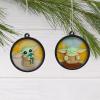 Hallmark Star Wars: The Mandalorian Grogu Scenes Mini Christmas Ornaments, Shatterproof, Set of 4(Grogu)