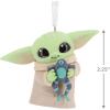 Hallmark Star Wars: The Mandalorian Grogu with Frog Christmas Ornament, Gifts for Star Wars Fans