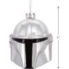 Hallmark Star Wars: The Mandalorian Helmet Christmas Ornament, Blown Glass