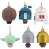 Hallmark Star Wars: The Mandalorian Mini Christmas Ornaments, Shatterproof, Set of 6, Gifts for Star Wars Fans