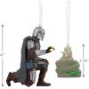 Hallmark Star Wars: The Mandalorian and Grogu Christmas Ornaments, Set of 2