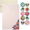 Hallmark Stationery Set with Desk Organizer, Floral (10 Blank Cards with Envelopes, 20 Writing Sheets with Envelopes, 75-Sheet Notepad, 30-Seals)