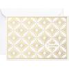 Hallmark Thank You Cards Assortment, Gold Foil Scroll (50 Thank You Notes with Envelopes for Wedding, Bridal Shower, Baby Shower, Business, Graduation)