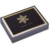 Hallmark Thank You Cards, Classic Plaid (10 Cards with Envelopes)(Gold Snowflake)