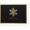 Hallmark Thank You Cards, Classic Plaid (10 Cards with Envelopes)(Gold Snowflake)