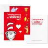 Hallmark Valentines Day Cards and Stickers for Kids School, Puppies and Kittens (24 Classroom Valentines with Envelopes)(Dr. Seuss Valentines with Stickers)