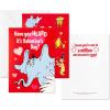 Hallmark Valentines Day Cards and Stickers for Kids School, Puppies and Kittens (24 Classroom Valentines with Envelopes)(Dr. Seuss Valentines with Stickers)