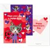 Hallmark Valentines Day Cards and Stickers for Kids School, Puppies and Kittens (24 Classroom Valentines with Envelopes)(Puppies and Kittens Valentines with Stickers)