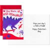 Hallmark Valentines Day Cards for Kids School, Dinosaurs (8 Classroom Valentines with Envelopes)(Purple and Red)