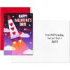 Hallmark Valentines Day Cards for Kids School, Outer Space (8 Classroom Valentines with Envelopes)(Purple and Black)
