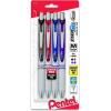 Pentel EnerGel Pearl RTX Retractable Liquid Gel Pens (Pack of 4) and Hallmark Birthday Cards Assortment (36 Count with Envelopes)