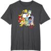 Rainbow Brite & Friends Vintage Color Kids And Sprites Group T-Shirt(Dark Heather Grey)