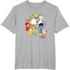 Rainbow Brite & Friends Vintage Color Kids And Sprites Group T-Shirt(Heather Grey)