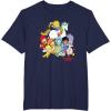 Rainbow Brite & Friends Vintage Color Kids And Sprites Group T-Shirt(Navy Blue)