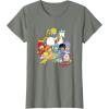 Rainbow Brite & Friends Vintage Color Kids And Sprites Group T-Shirt(Olive Heather)