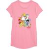 Rainbow Brite & Friends Vintage Color Kids And Sprites Group T-Shirt(Pink)
