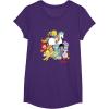 Rainbow Brite & Friends Vintage Color Kids And Sprites Group T-Shirt(Purple)