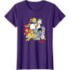 Rainbow Brite & Friends Vintage Color Kids And Sprites Group T-Shirt(Purple)