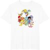 Rainbow Brite & Friends Vintage Color Kids And Sprites Group T-Shirt(White)