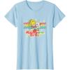 Rainbow Brite & Sprite Vintage Star Stripes Distressed Logo T-Shirt(Baby Blue)