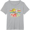 Rainbow Brite & Sprite Vintage Star Stripes Distressed Logo T-Shirt(Heather Grey)