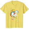 Rainbow Brite & Starlite Best Friends Vintage Sparkle Duo T-Shirt(Lemon Yellow)