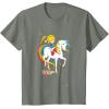 Rainbow Brite & Starlite Best Friends Vintage Sparkle Duo T-Shirt(Olive Heather)