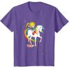 Rainbow Brite & Starlite Best Friends Vintage Sparkle Duo T-Shirt(Purple Heather)