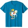 Rainbow Brite & Starlite Best Friends Vintage Sparkle Duo T-Shirt(Sapphire Blue)