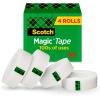 Scotch Magic Tape and Hallmark Nintendo Super Mario Wrapping Paper Rolls (4 Rolls of Tape with Set of 3 Gift Wrap Rolls) for Birthdays, Christmas, Any Occasion