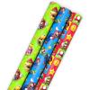 Scotch Magic Tape and Hallmark Nintendo Super Mario Wrapping Paper Rolls (4 Rolls of Tape with Set of 3 Gift Wrap Rolls) for Birthdays, Christmas, Any Occasion