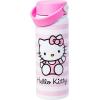 Silver Buffalo Rainbow Brite Stainless Steel Water Bottle with Swivel Handle, 20 Ounces(Hello Kitty)