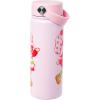 Silver Buffalo Rainbow Brite Stainless Steel Water Bottle with Swivel Handle, 20 Ounces(Strawberry Shortcake)