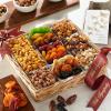 Broadway Basketeers Deluxe Dried Fruit Nut Gift Basket with Hallmark Butterflies Sympathy Card
