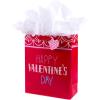 Hallmark 15″ Extra Large Gift Bag with Tissue Paper (Happy Valentine’s Day)(Red Happy Valentine’s Day)