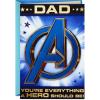 Hallmark Avengers Pack of 3 Fathers Day Cards (Iron Man, Black Panther, Captain America)(Avengers  1 Card With Envelope)