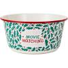 Hallmark Channel Popcorn Bowl (Merry Movie Watching) Red and Green Holly, Housewarming Present(Popcorn Bowl)