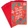 Hallmark Christmas Cards (4 Cards with Envelopes) Hallmark Channel Christmas Movie Bingo(Joys of the Season  Pack of Cards)