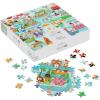 Hallmark Disney 1000-Piece Jigsaw Puzzle, 24″ x 30″ (It’s a Small World Map) Gift for Kids, Teens, Collectors(Disney It’s A Small World)