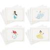 Hallmark Disney Princess Blank Cards Assortment, 12 All Occasion Cards and Envelopes (Ariel, Cinderella, Jasmine, Belle)