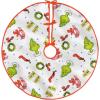 Hallmark Dr. Seuss’s How The Grinch Stole Christmas! 48″ Christmas Tree Skirt, Fabric, Gifts for Dr. Seuss Fans