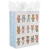 Hallmark Large Baby Gift Bag with Tissue Paper (G is for Girl)(Bears and Bunnies)