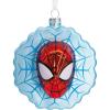 Hallmark Marvel Spider-Man Face on Web Christmas Ornament with Light(Spider-Man Glass)