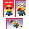 Hallmark Mini Valentines Day Cards for Kids School, 8-Bit Video Games (18 Classroom Valentines with Envelopes)(Minions Folded Mini Valentines)