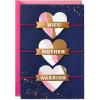 Hallmark Mothers Day Card for Wife (Wife, Mother, Warrior)(Wife  Mother  Warrior Hearts)
