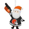Hallmark NFL Cleveland Browns Santa Fan Christmas Ornament, Gifts for Sports Fans
